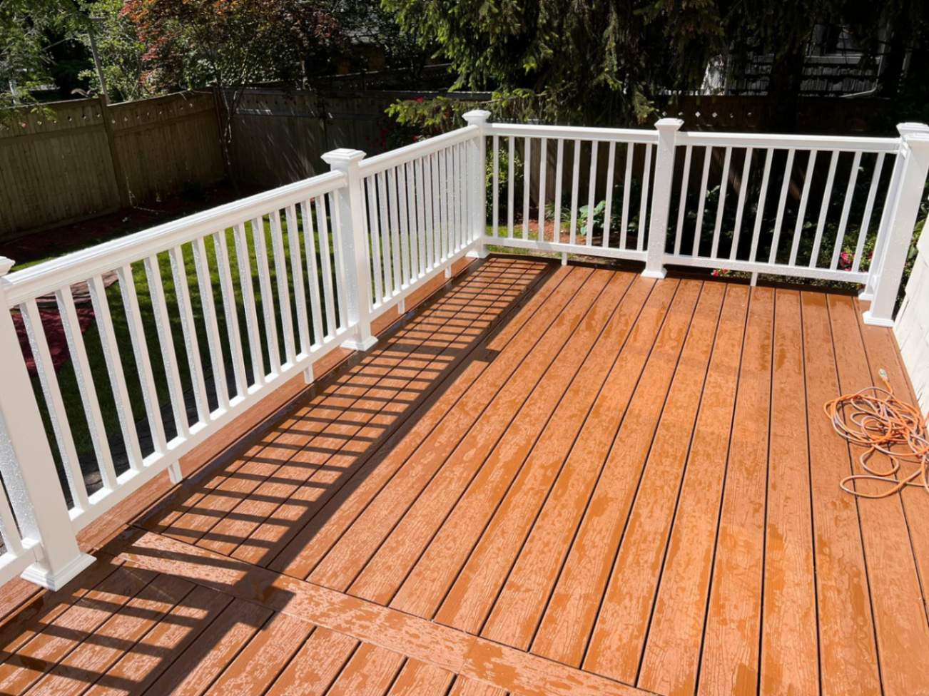 After Completion of deck work