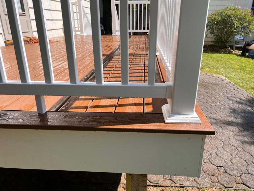 Deck look after deck installation